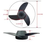 T-BOKO 3-Blade Electric Trolling Motor Propeller