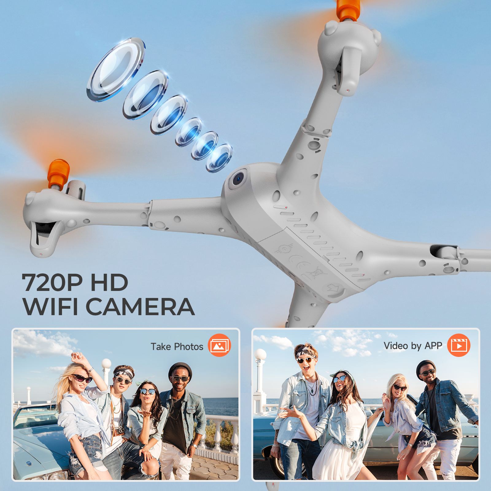 Artic FPV Camera Drone for Kids & Adults