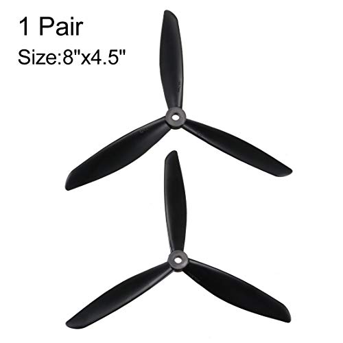 Nylon RC Propellers 8045 with Adapter Rings