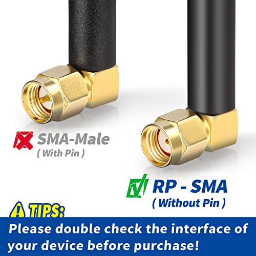 Bingfu Dual Band MIMO Antenna 2-Pack for Drones