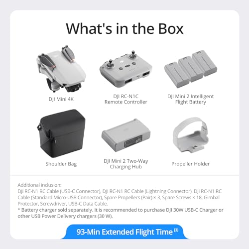 DJI Mini 4K Drone Bundle with 3 Batteries