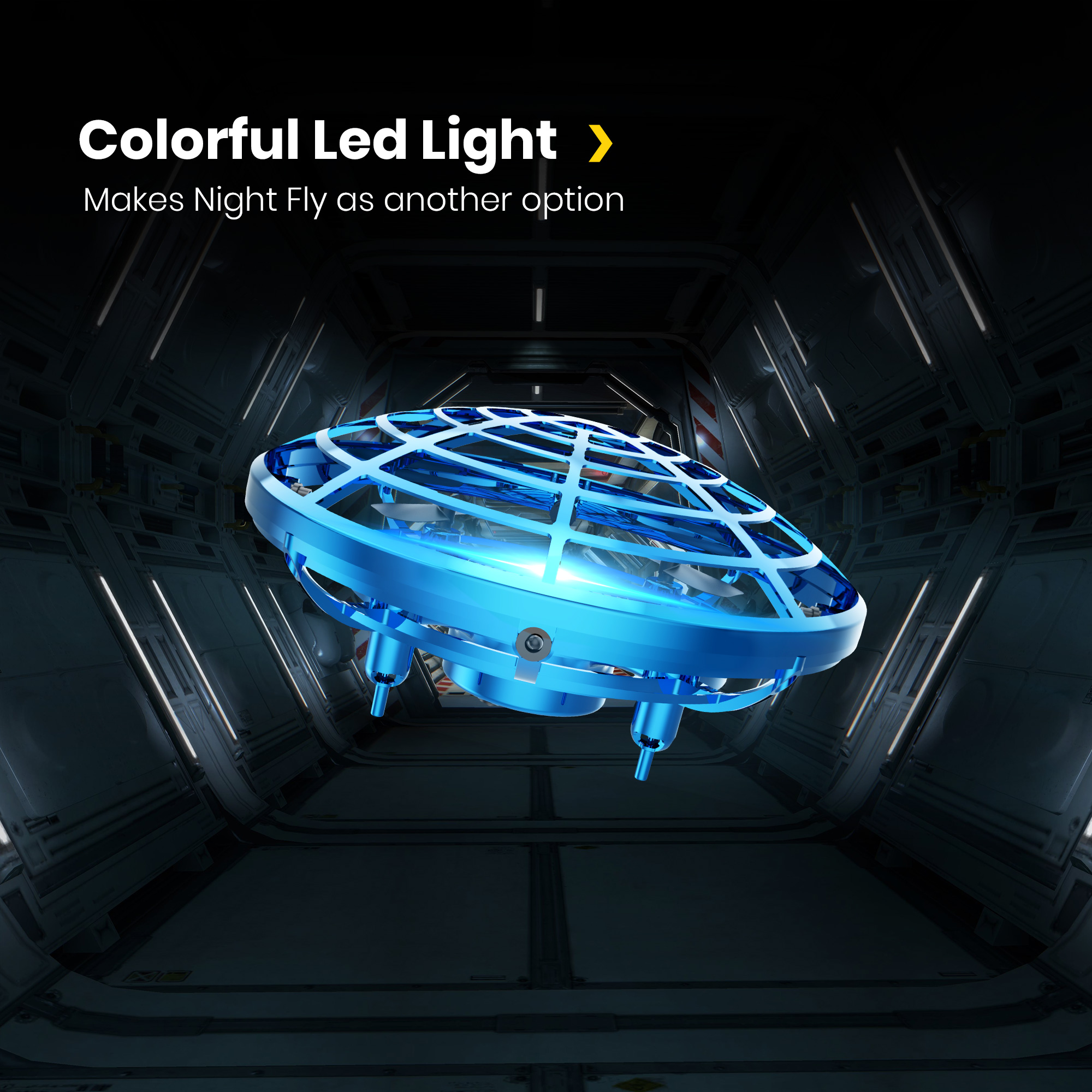 DEERC Hand-Operated Mini Drone for Indoor/Outdoor Play