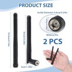 2 Pack Dual Band WiFi Antennas RP-SMA 3dBi