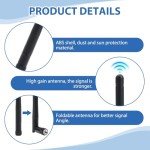 2 Pack Dual Band WiFi Antennas RP-SMA 3dBi