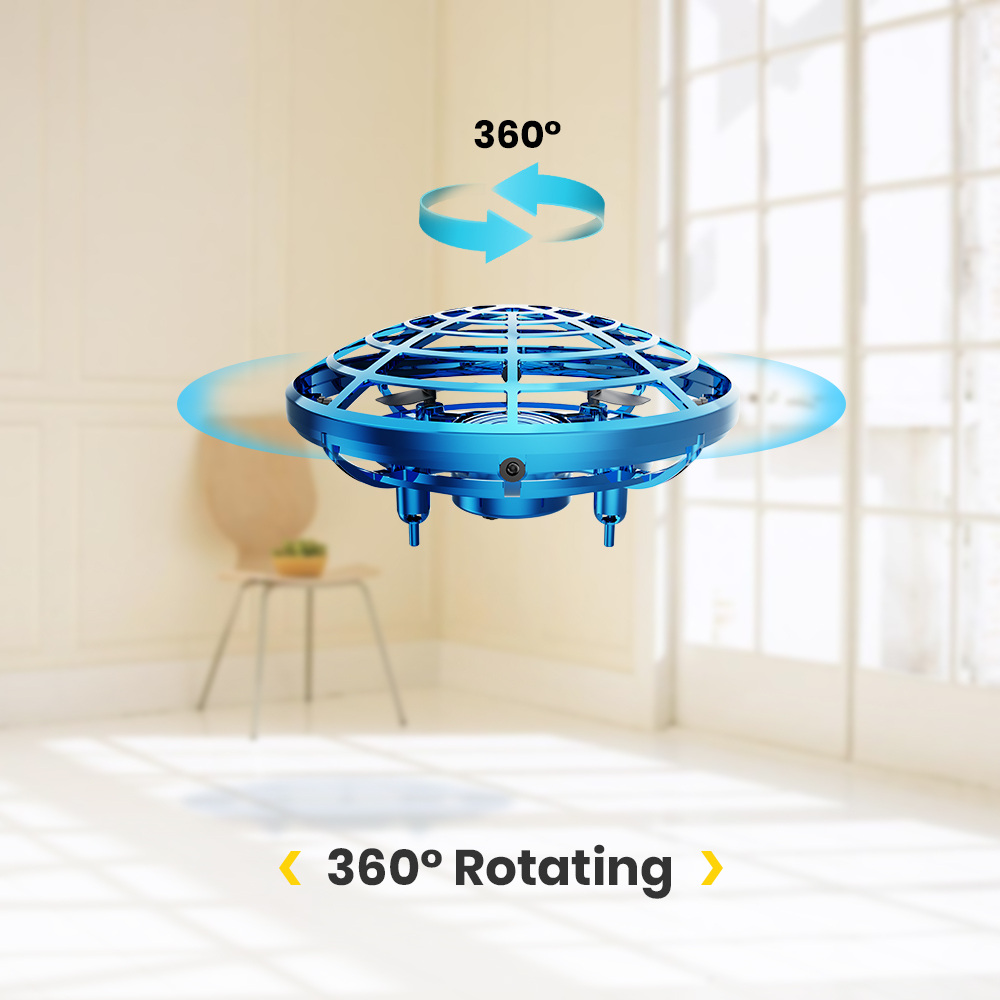 DEERC Hand-Operated Mini Drone for Indoor/Outdoor Play