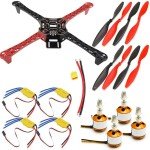 F450 Quadcopter Drone Kit PDB 30A ESC 2212 Motor Frame Landing Gear Kit