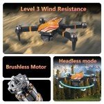 TTROARDS 4K Brushless Motor Mini Drone for Kids
