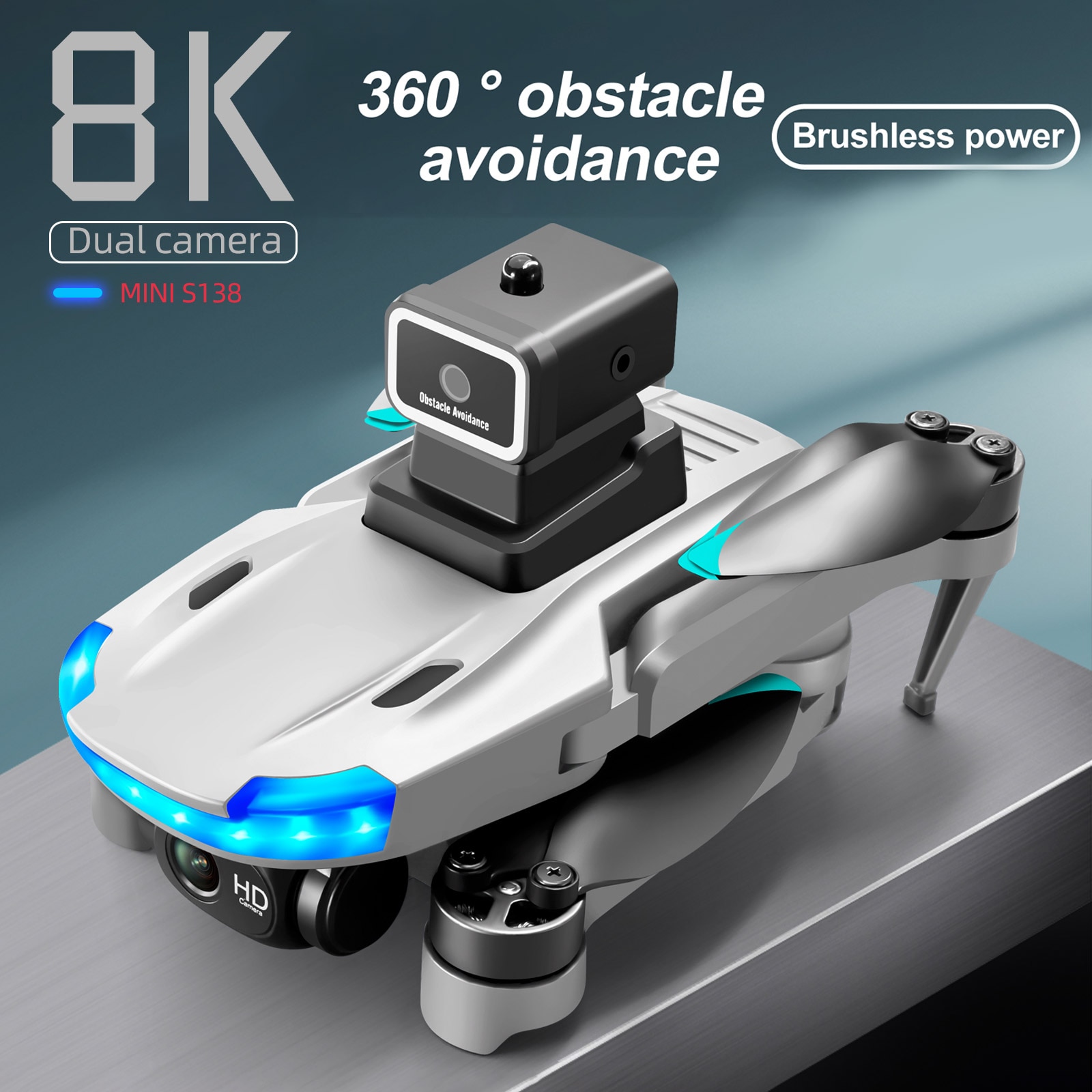 Professional 4K/8K Dual Camera Drone