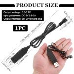 Teashow USB Charger Cable for 3.7V LiPo Batteries