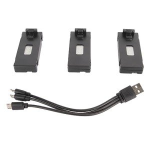 3PCS Rechargeable 2600mAh Drone Batteries with Charger