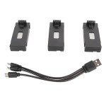 3PCS Rechargeable 2600mAh Drone Batteries with Charger