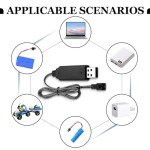 Teashow USB Charger Cable for 3.7V LiPo Batteries