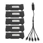 3.7V 1200mAh RC Drone Battery with Charger Cable