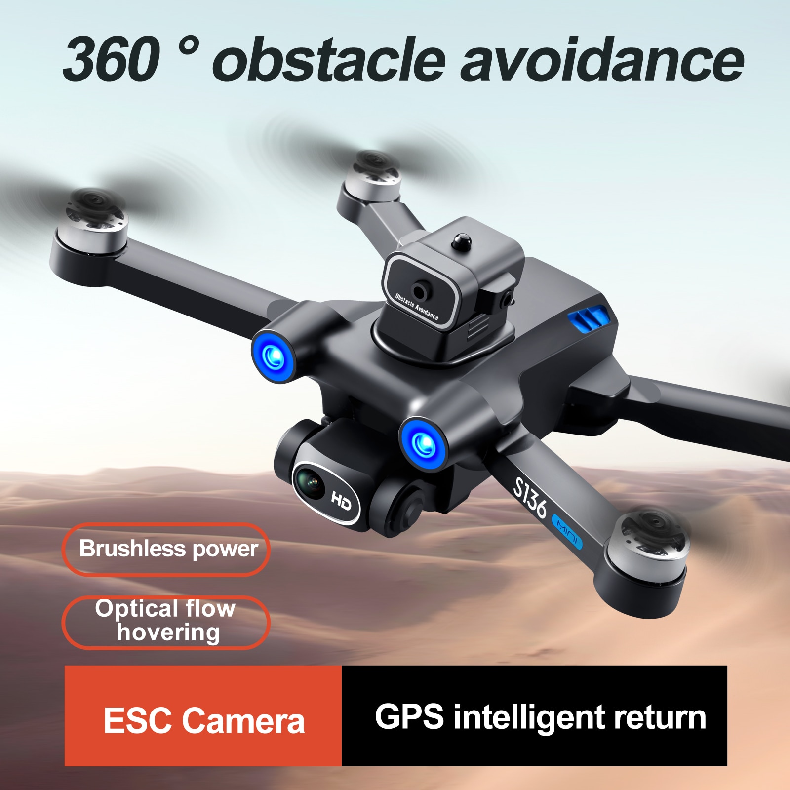 GPS 4K Professional Drone with Dual ESC