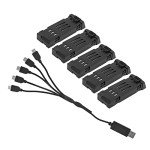 3.7V 1200mAh RC Drone Battery with Charger Cable