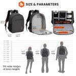 Waterproof Camera Backpack with Laptop Compartment