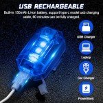 JIZZU 4PCS Wireless LED Strobe Lights Set