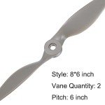 4-Pack of 8x6 Propellers with Adapters