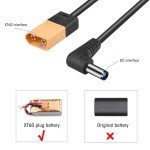 FPV Goggles Power Cable, XT60 to DC 48in
