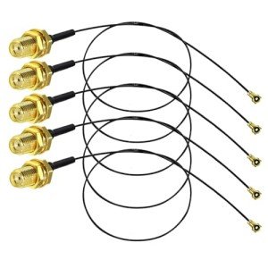 DollaTek 5pcs U.FL to SMA WiFi Antenna Cables