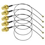 DollaTek 5pcs U.FL to SMA WiFi Antenna Cables