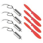 AEDIKO 4pcs 716 Coreless Motors with Propellers
