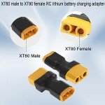 XT60 Male to XT90 Female ESC Adapter - 2 Pcs