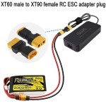 XT60 Male to XT90 Female ESC Adapter - 2 Pcs