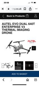 Autel Evo Dual 640t Thermal Imaging Drone