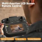 Toladrone TD12LCD Foldable Camera Drone for Beginners