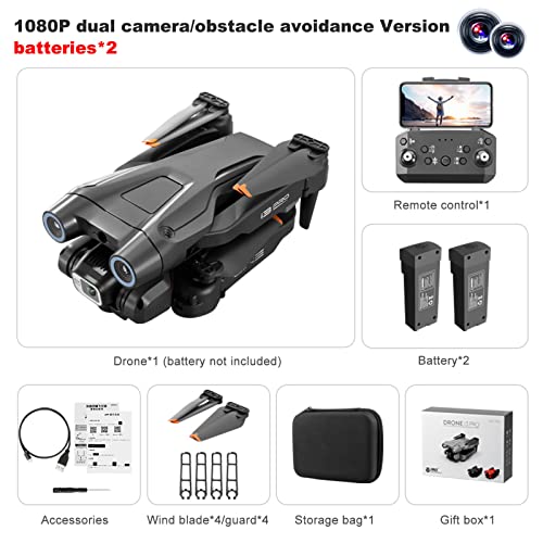 I3 PRO Drone with Camera for Adults 1080P HD FPV Camera, Drone for Beginners with Altitude Hold, One Key Landing, Obstacle Avoidance, Optical Flow Hover, Headless Mode, 3D Flips, 2 Modular Batteries