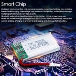 Tosiicop 3.7V 400mAh Drone Battery Pack - 5PCS