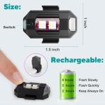 USB Rechargeable LED Drone Strobe Lights (4-Pack)