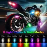 4PCS LED Strobe Lights with Remote Control