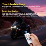 4PCS LED Strobe Lights with Remote Control