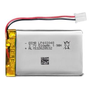 EEMB 3.7V Lipo Battery 500mAh 403048 JST