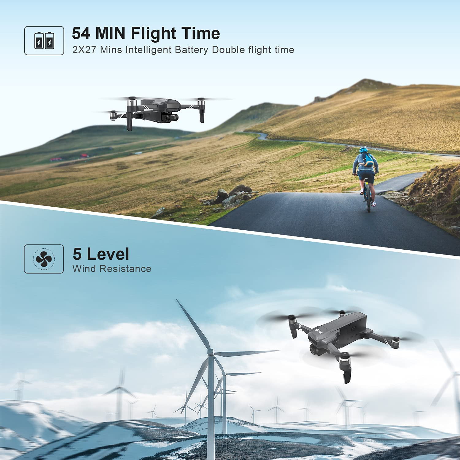 HS600 Drone with 4K Camera & Gimbal