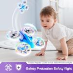 Kids RC Drone with LED Lights and 3D Flip