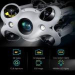 Advanced 200M Underwater ROV Drone with 4K Camera