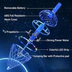 Hand Operated Flying Toy Drone with LED Lights