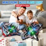 MOOIEPOP S38 Remote Control Airplane with Lights