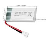 HAWK'S WORK 2 Pack 550mAh Lipo Battery for Drones