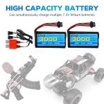 AMZZN 2-Pack 7.4V Li-ion Battery with Charger