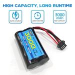 AMZZN 2-Pack 7.4V Li-ion Battery with Charger