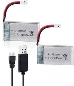 Yangers 2 Pack 650mAh Lipo Batteries with Charger