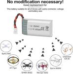 Yangers 2 Pack 650mAh Lipo Batteries with Charger