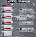 RoaringTop 3.7V 420mAh Lipo Battery with Charger