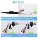 Haisito Smart Battery Charger with 6 Adapters