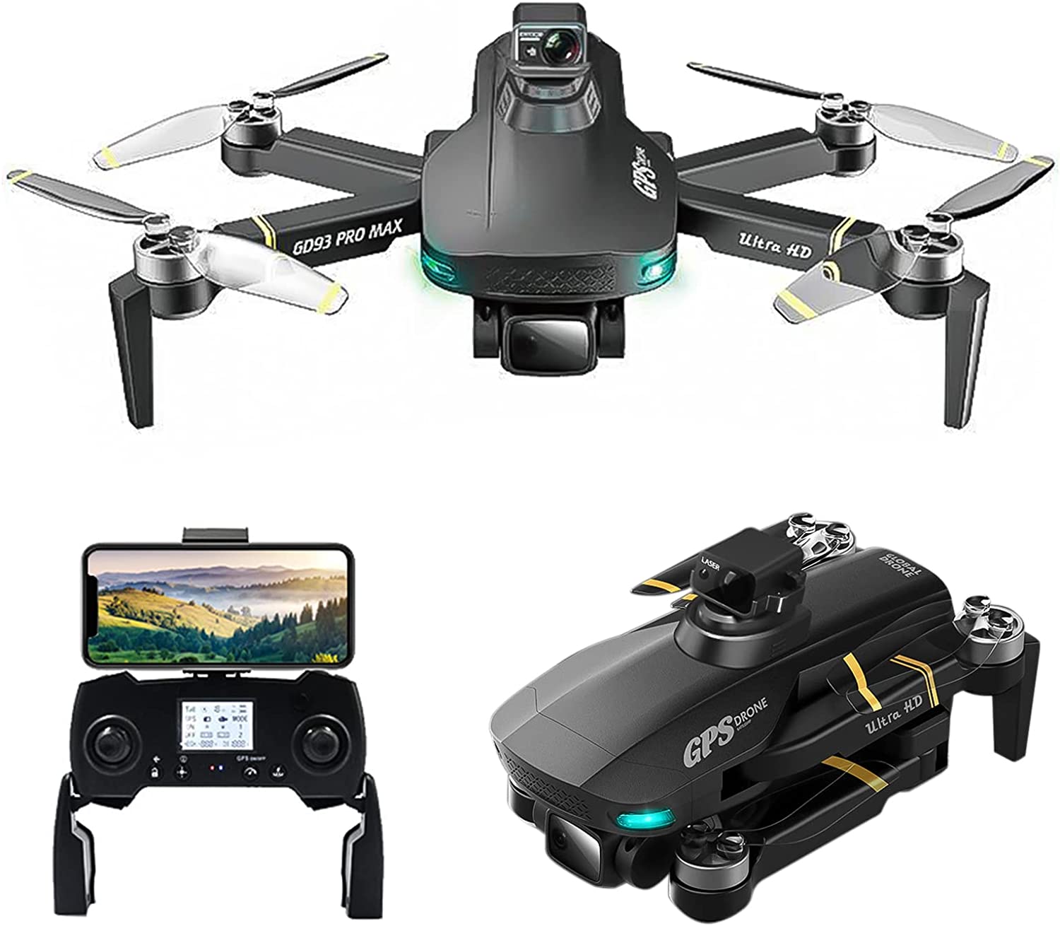 Foldable Rrone Pro GPS Drone with Obstacle Avoidance