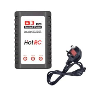 Compact RC LiPo Battery Charger for Drones and Cars